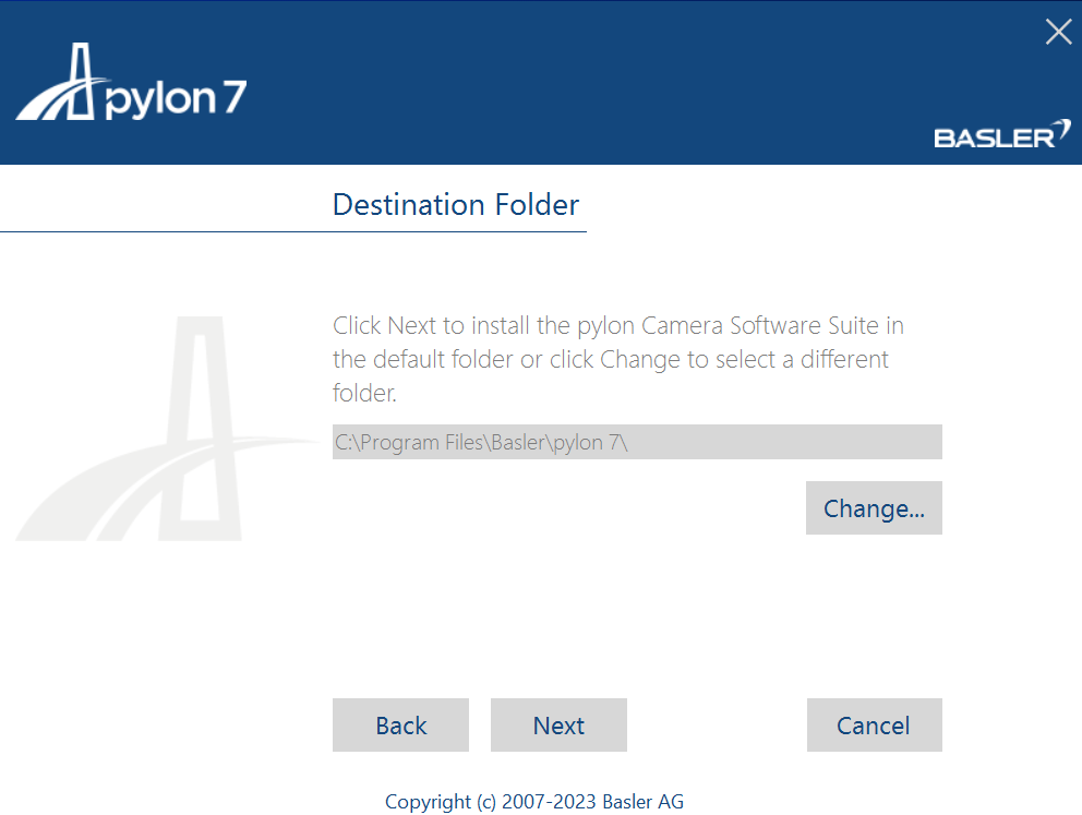 Pylon SDK Installation Location