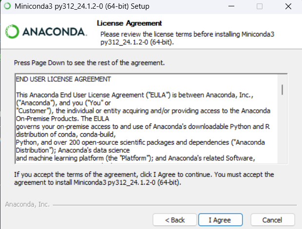 Miniconda License